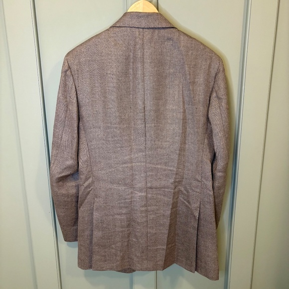 Sid Mashburn Kincaid No. 2 Sz 38R Linen/Wool Brown/Gray Sport Coat Made in Italy - Picture 7 of 7